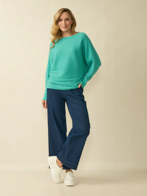 D.E.C.K By Decollage 7725 Plain Slash Neck Jumper (4 Colours)