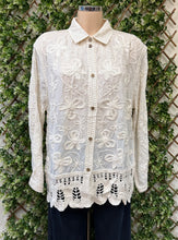 Cotton Embroidered and crochet Detail Shirt (2 Colours)