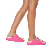 Rieker Eva P2180-32 Pink Slider Sandals