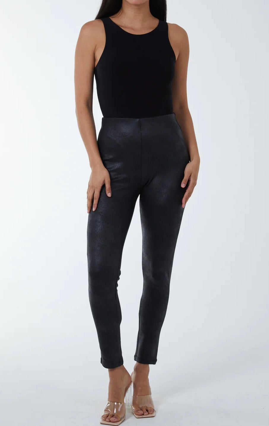 Leggings & Matte Leeds – Accessories in Leather Online: Missy Based Look Black Shoes, Fashion