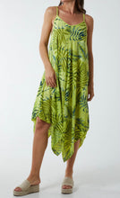 Palm Leaf Print Hanky Hem Cami Dress (3 Colours)