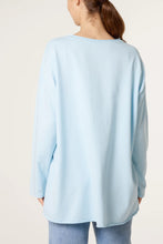 Plain Stretchy Cotton Long Sleeved Star Top