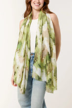 Paint And Foil Effect Design Scarf (2 Colours)