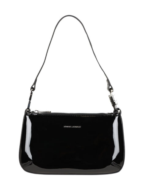 David Jones CM7170 Black Small Patent Shoulder Handbag