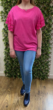 Delicate Cotton Lace Design Sleeved T-Shirt (10 Colours)