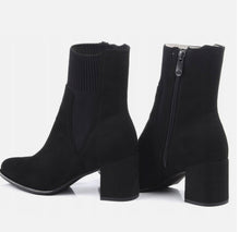 Marco Tozzi 25392-41 Black Sock Block Heeled Ankle Boots