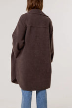 Plain Utility Style Longline Shacket Coat (2 Colours)