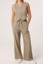 Pinstripe Waistcoat And Wide Leg Trousers Co-Ord Set (2 Colours)