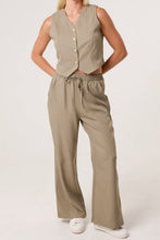 Pinstripe Waistcoat And Wide Leg Trousers Co-Ord Set (2 Colours)