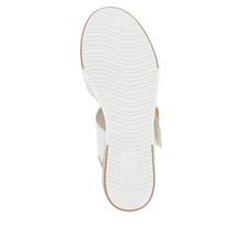 Remonte D1P50-80 White Leather Wedge Sandals
