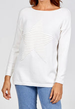 Ribbed Star Round Neck Jumper (4 Colours)