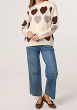 Hearts Jacquard Knit Jumper (2 Colours)