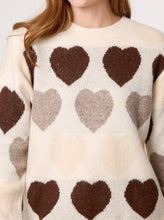 Hearts Jacquard Knit Jumper (2 Colours)