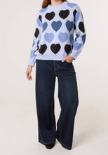 Hearts Jacquard Knit Jumper (2 Colours)