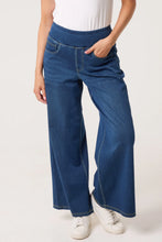 Magic Stretchy Wide Waistband Wide Leg Jeans