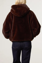 Luxurious Hooded Fur Zip Front Jacket (2 Colours)