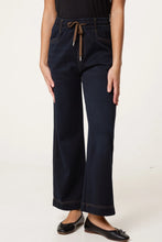 Magic Stretchy Dark Denim Wide Leg Jeans