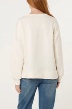 Amore Round Neck High Low Hem Sweatshirt Top (2 Colours)
