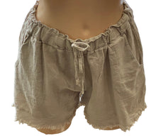 Frayed Effect Linen Shorts (2 Colours)
