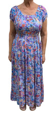 Lola Flower Multi Print Bardot Maxi Dress (3 Colours)