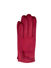 Super Stretchy Plain Suedette Gloves With Button Detail (9 Colours)
