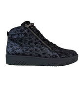 Waldlaufer 754807 200 001  H-Yuna Black Textured Leather Trainer Boots