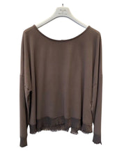 D.E.C.K By Decollage 723606 Plain Stretchy Long Sleeved Satin Trim Top (6 Colours)