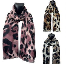 Laura Leopard Print Scarf (3 Colours)