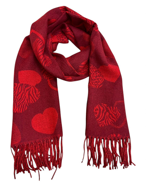Heart Design Scarf (6 Colours)