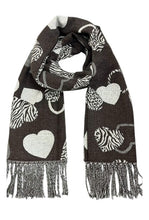 Heart Design Scarf (6 Colours)