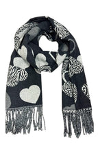 Heart Design Scarf (6 Colours)