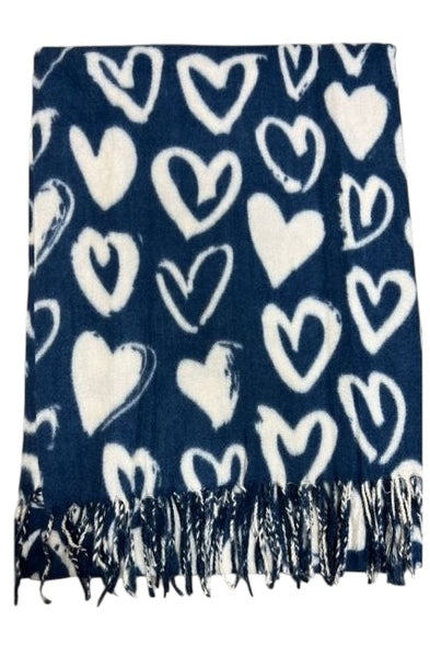 New Heart Design Scarf (4 Colours)
