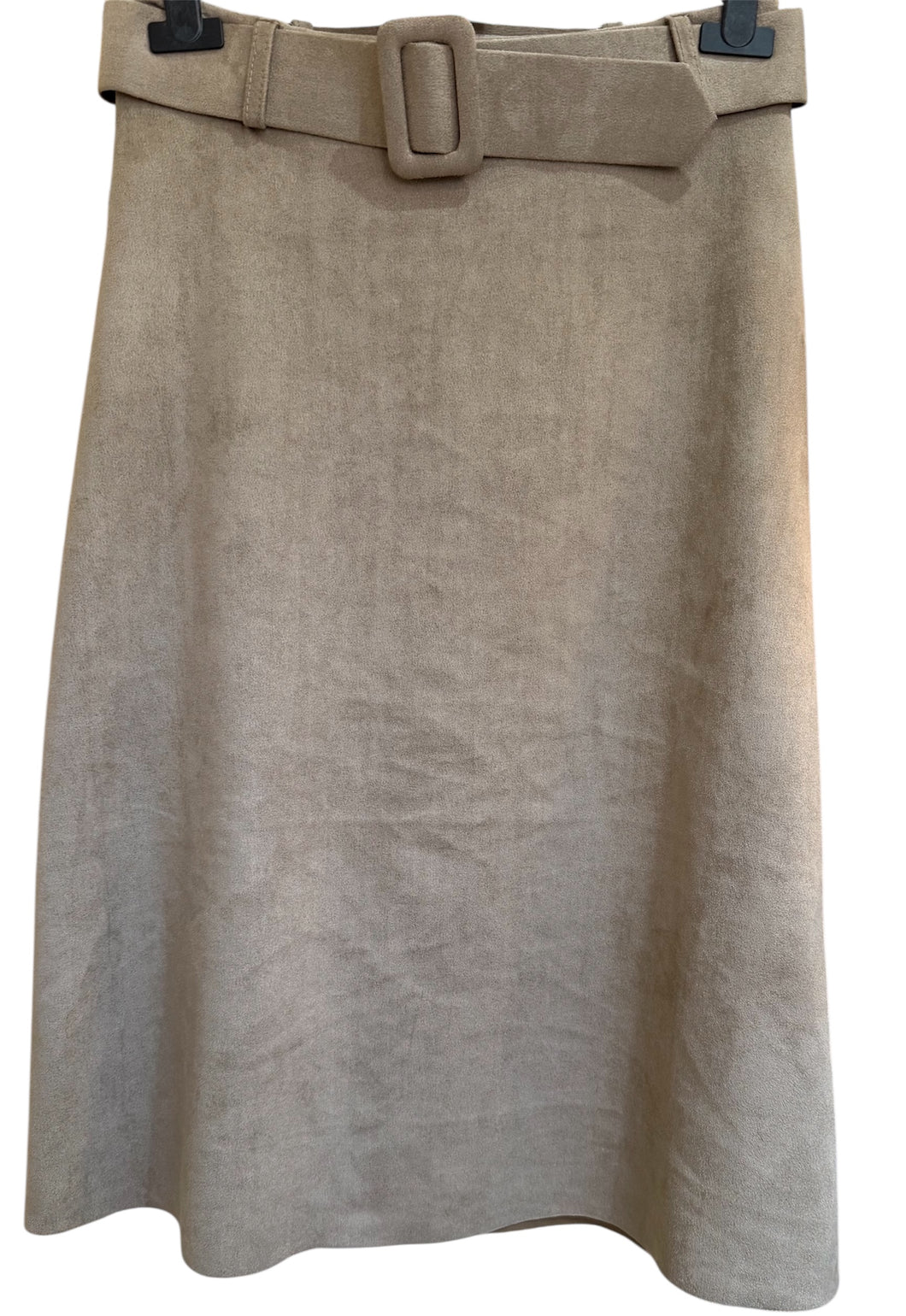 A-Line Stretchy Suedette Skirt (2 Colours)