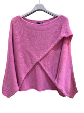 Josie Plain Knit Crossover Jumper (4 Colours)