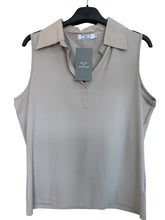 D.E.C.K By Decollage Sapphy Stretchy Sleeveless Shirt (2 Colours)