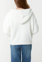 Cozy Textured Knit Zip Up Front Hoodie With Pockets (2 Colours)