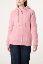 Cozy Textured Knit Zip Up Front Hoodie With Pockets (5 Colours)