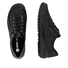 Remonte R1402-00 Kaduna Black Leather Tex Trainers