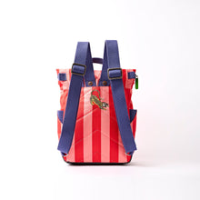 New Roka Canfield Small Circus Print Roll Top Backpack