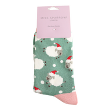 Miss Sparrow SKS533 Santa Sheep Bamboo Socks (4 Colours)