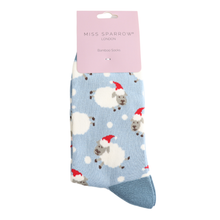 Miss Sparrow SKS533 Santa Sheep Bamboo Socks (4 Colours)