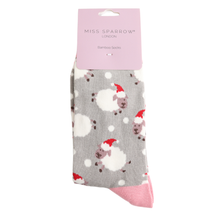Miss Sparrow SKS533 Santa Sheep Bamboo Socks (4 Colours)