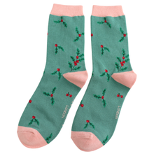 Miss Sparrow SKS549 Holly Sprigs Bamboo Socks (2 Colours)