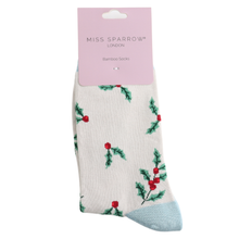 Miss Sparrow SKS549 Holly Sprigs Bamboo Socks (2 Colours)