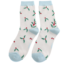 Miss Sparrow SKS549 Holly Sprigs Bamboo Socks (2 Colours)