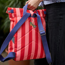 New Roka Canfield Small Circus Print Roll Top Backpack