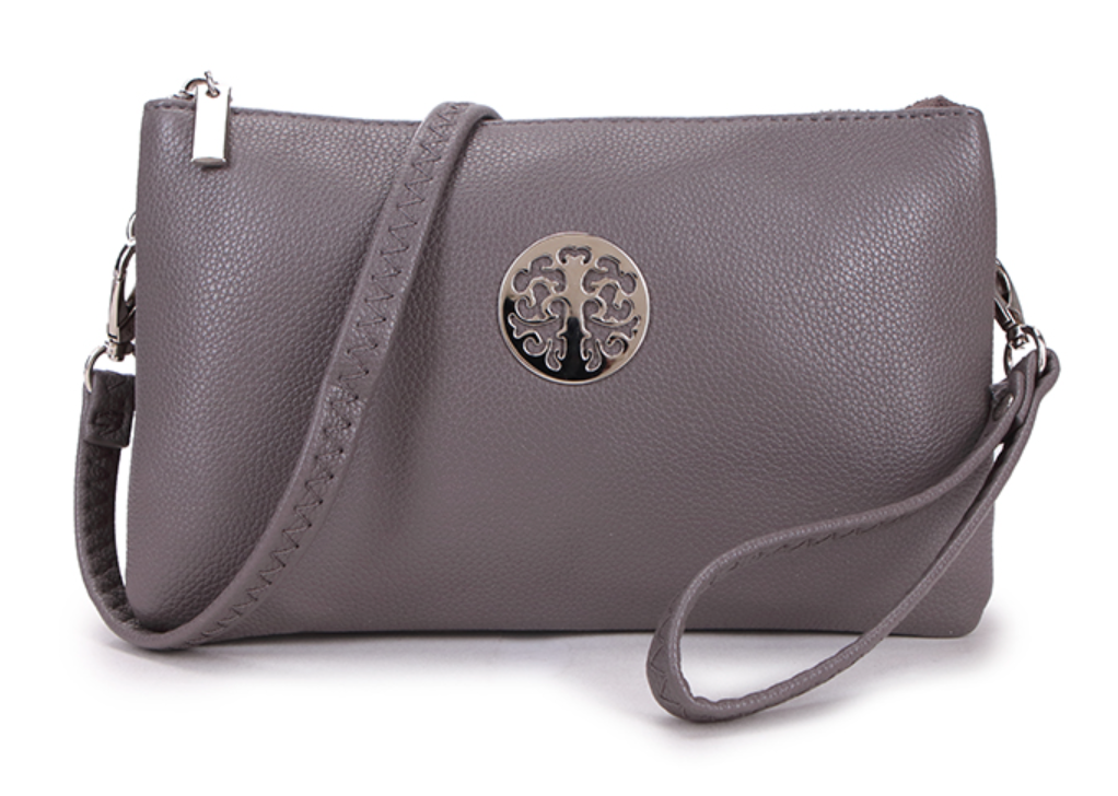 Medium Crossbody Bag With Wristlet Strap And Silver Tree Of Life Logo –  Missy Online: Shoes, Fashion & Accessories Based in Leeds