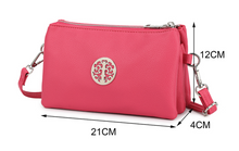 Plain Small Crossbody Bag With Tree Of Life Detail (11 Colours)