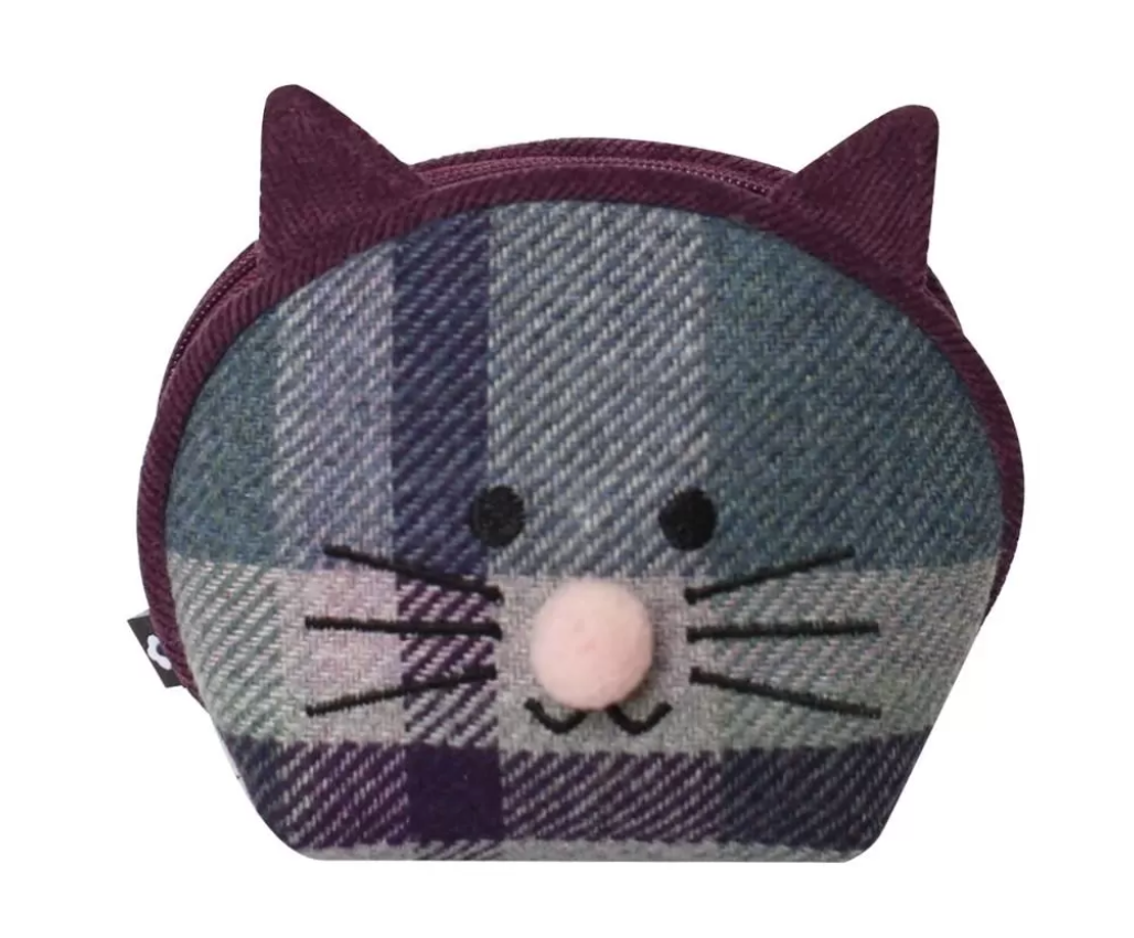 Earth Squared T23CH Tweed Cat Coin Purse (2 Colours)