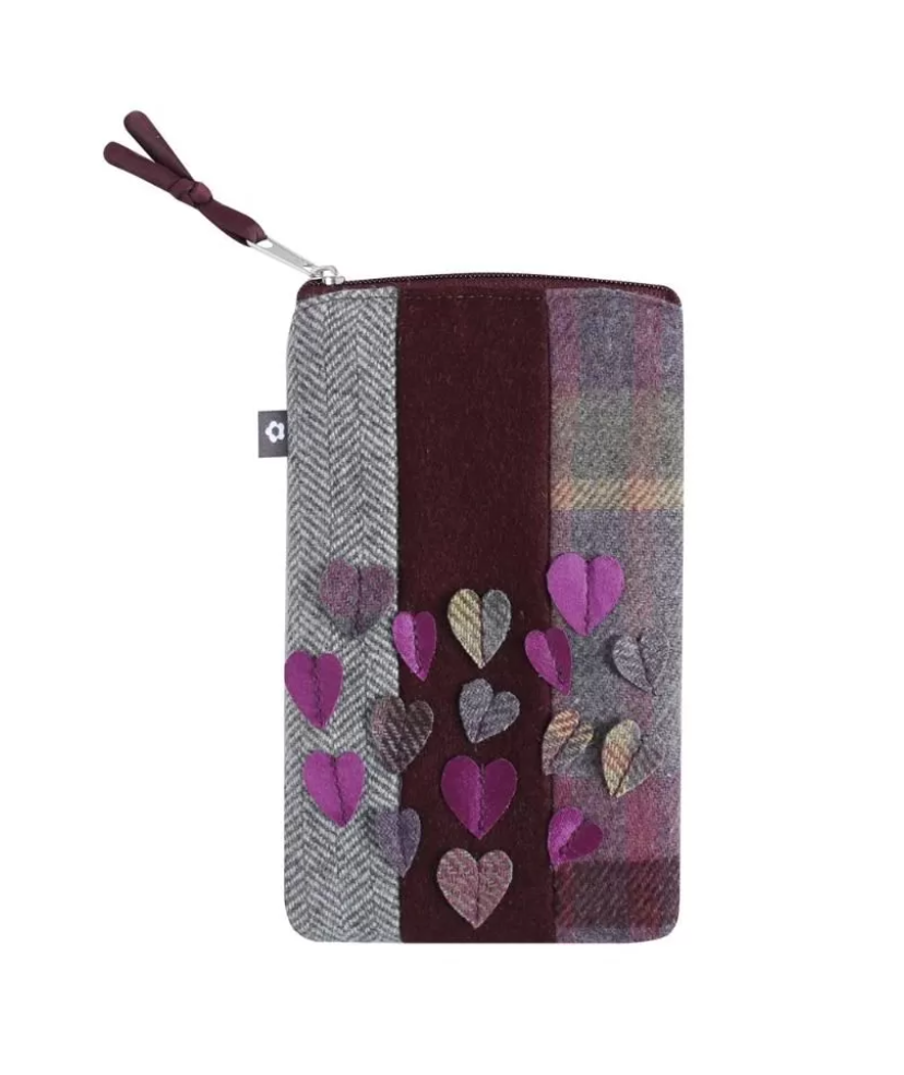 Earth Squared PQ23PEN Tweed Applique Glasses Case (2 Colours And Designs)